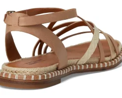 Women Lucky Brand Kielly Cross Strap Flat Sandals