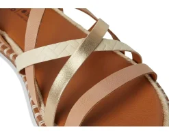 Women Lucky Brand Kielly Cross Strap Flat Sandals