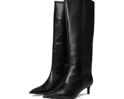 Free People Kiki Kitten Heel Boots Black Leather Best
