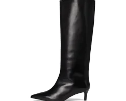 Free People Kiki Kitten Heel Boots Black Leather Best