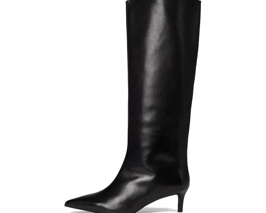 Free People Kiki Kitten Heel Boots Black Leather Best