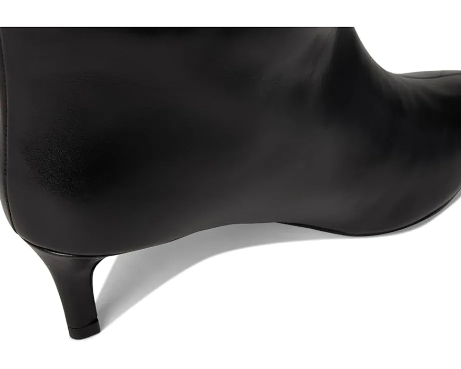 Free People Kiki Kitten Heel Boots Black Leather Best