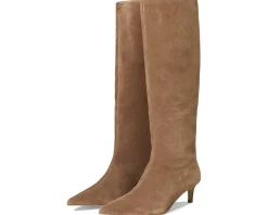Free People Kiki Kitten Heel Boots Tan Suede Best