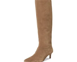 Free People Kiki Kitten Heel Boots Tan Suede Best
