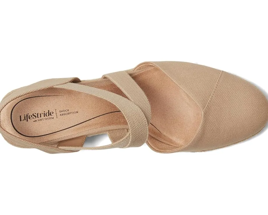 LifeStride Kimball Tender Taupe Fabric Clearance