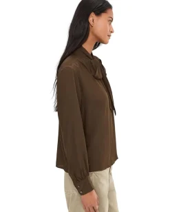 Women Madewell Kimberly Tie Neck Top