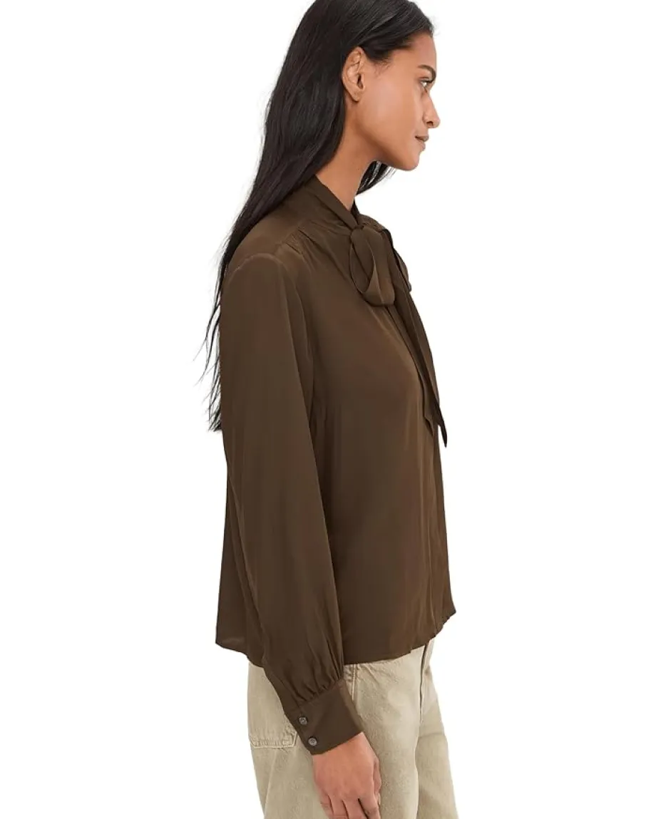 Women Madewell Kimberly Tie Neck Top