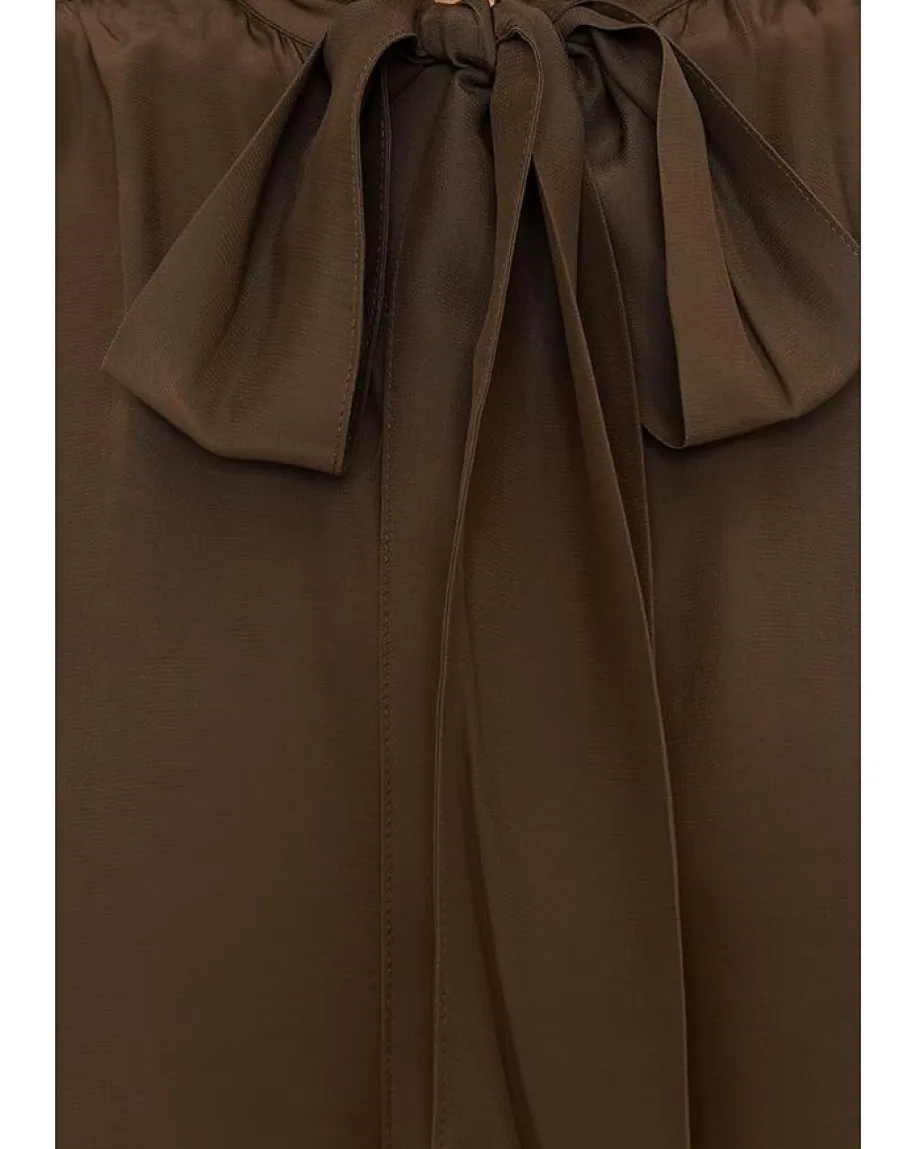 Women Madewell Kimberly Tie Neck Top