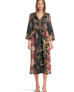 Women Johnny Was Kimono Sleeve Dress - e