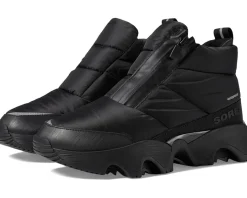 SOREL Kinetic™ Impact Puffy Zip Waterproof Black/Sea Salt 1 Outlet