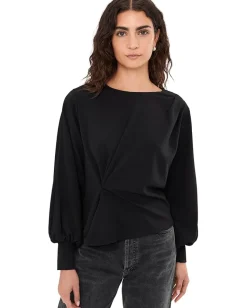 AllSaints Klara Twist Top Black 1 Online