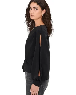 AllSaints Klara Twist Top Black 1 Online