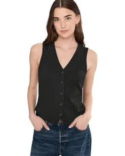 Madewell Knit Vest Jet Black Best