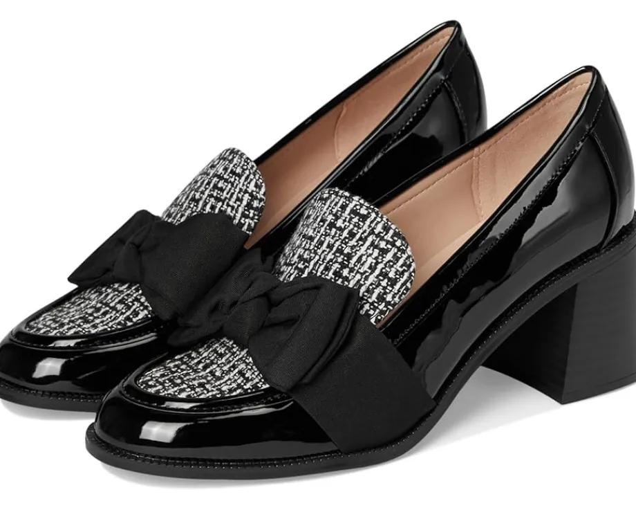 Bandolino Korrar Black Patent/White Boucle Multi Sale