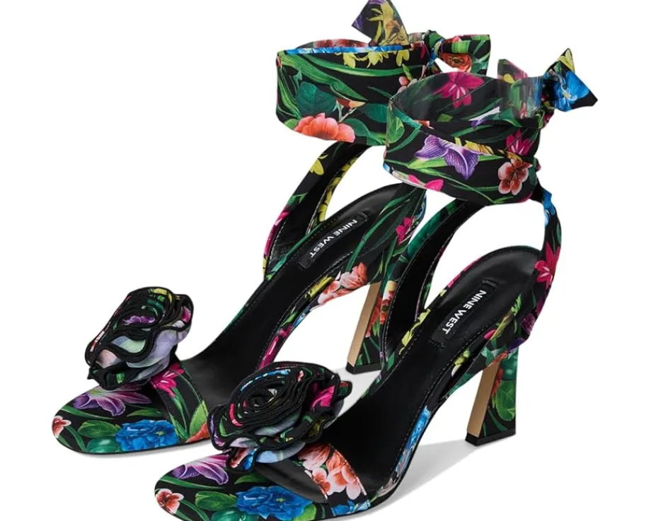 Nine West Krave Black Lush Floral Multi Clearance