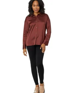 Women Lysse Kristin Stitched Satin Shirt