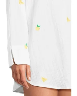 Lilly Pulitzer Kwitney Long-Sleeve Cover Honeycomb Lemon Bee Half Drop Discount