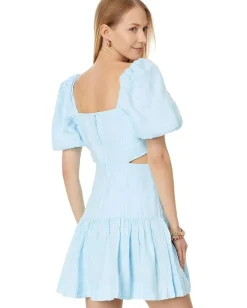 Women Lilly Pulitzer Kylanne Elbow Sleeve Embr Linen Dress