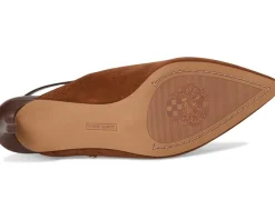 Vince Camuto Kylien Slingback Kitten Heel Pumps Burnt Sugar/Cafe Mocha Discount