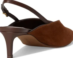 Vince Camuto Kylien Slingback Kitten Heel Pumps Burnt Sugar/Cafe Mocha Discount