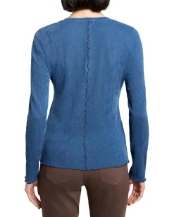 Women NIC+ZOE Lace Knit V-Neck T-Shirt