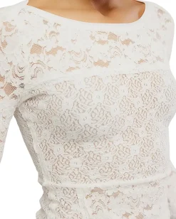 Free People Lace Layering Long Sleeve Sugar Swizzle