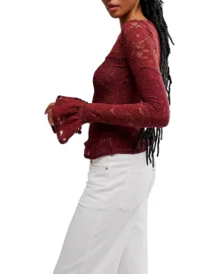 Free People Lace Layering Long Sleeve Cabrenet Online
