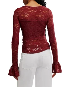 Free People Lace Layering Long Sleeve Cabrenet Online