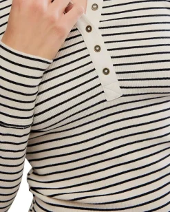 Free People Lake Henley Stripe Tea Combo New