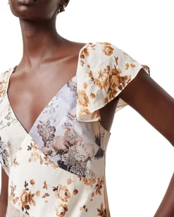 AllSaints Lala Dress Origin Ditsy Brown Best