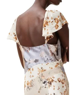 AllSaints Lala Dress Origin Ditsy Brown Best