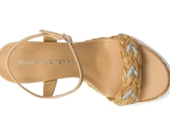 Stuart Weitzman Lana Platform 80 Natural Tonal Hot