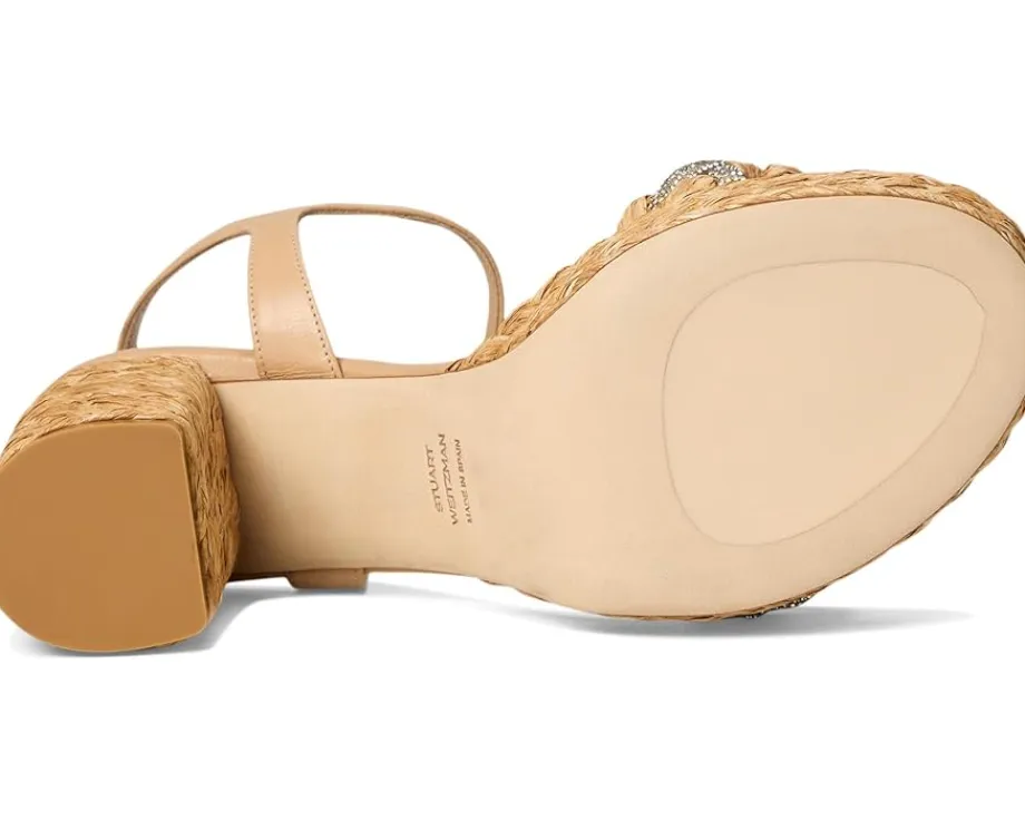 Stuart Weitzman Lana Platform 80 Natural Tonal Hot