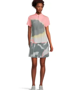 Women Jamie Sadock Landscape Print Short Sleeve Polo