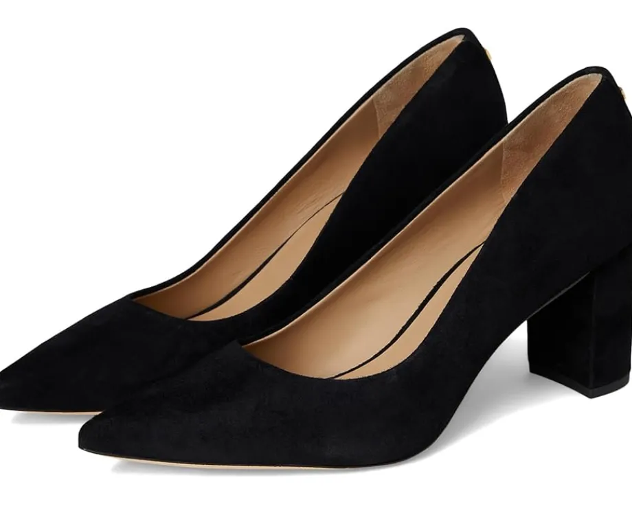 Lauren Ralph Lauren Lanette Suede Block-Heel Pumps Black Online