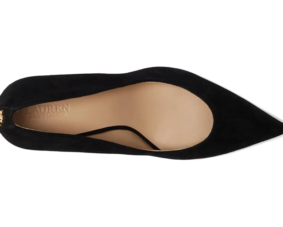 Lauren Ralph Lauren Lanette Suede Block-Heel Pumps Black Online