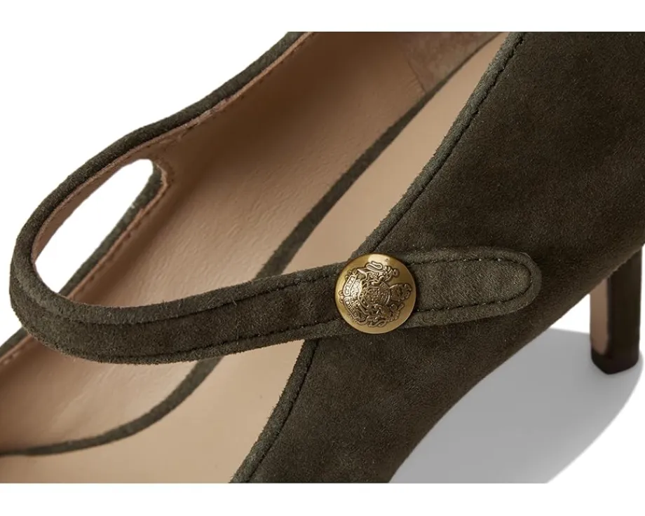 Lauren Ralph Lauren Lanette Suede Mary Jane Pumps Dark Olive