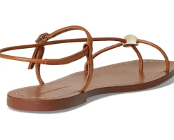 Loeffler Randall Lara Strappy Flat Sandals with Ball Timber Outlet