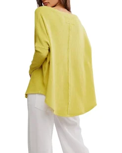 Women Free People Latte Blues Thermal Solid