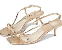 Dolce Vita Laury Champagne Embossed Leather New