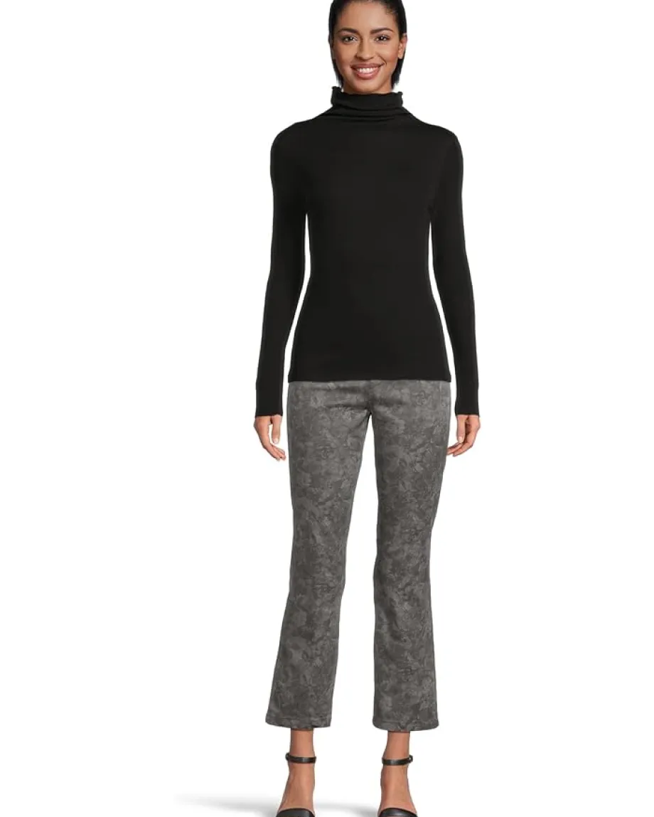 Elliott Lauren Layering Long Sleeve Turtle Neck Knit Top Black Outlet