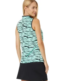 Jamie Sadock Le Tigre Print Sleeveless Top Spring Online