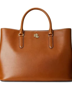 Women Lauren Ralph Lauren Leather Large Marcy Satchel