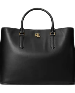 Lauren Ralph Lauren Leather Large Marcy Satchel Black Online