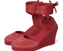 Women Soludos Leather Marseille Wedge