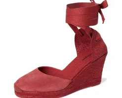 Women Soludos Leather Marseille Wedge