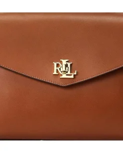 Women Lauren Ralph Lauren Leather Medium Farrah Satchel