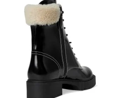 COACH Leighton Shearling Bootie Black/Natural Online