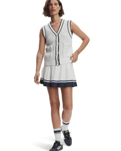 Varley Leilani V-Neck Tank White/Blue Nights Online