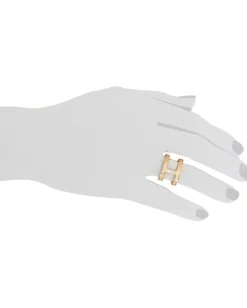 gorjana Lena Shimmer Double Bar Ring Gold Hot